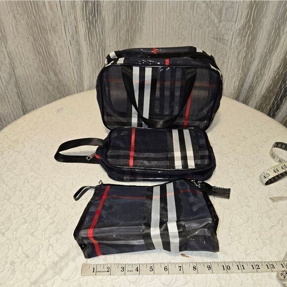 makeup bag 3Pcs,Professional Cosmetic Make up Bags Travel Case Organizer,Accesso - Picture 2 of 8